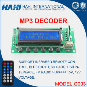 High Cost Performance FM Radio Tuner MP3 Player Chip-G003